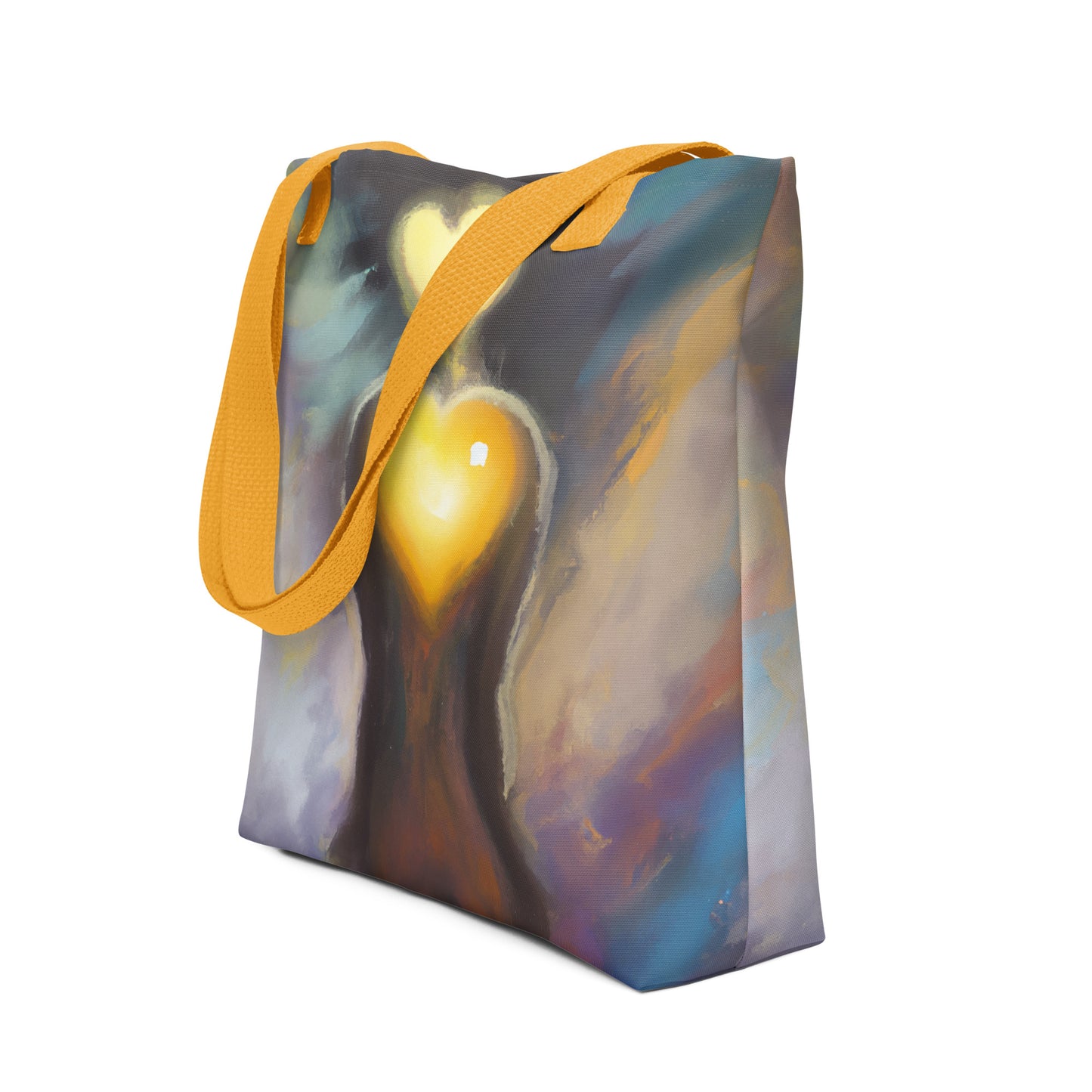 "Heart on Fire" Angelics Tote Bag, Apparel & Accessories