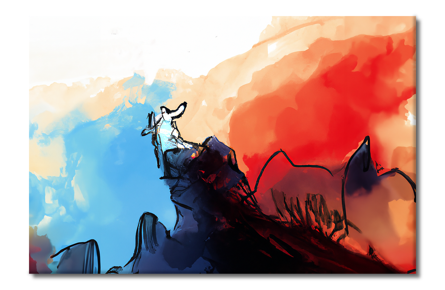 On The Hilltop, Angelics, Digital Art, Canvas Print, High Quality Image, For Home Decor & Interior Design