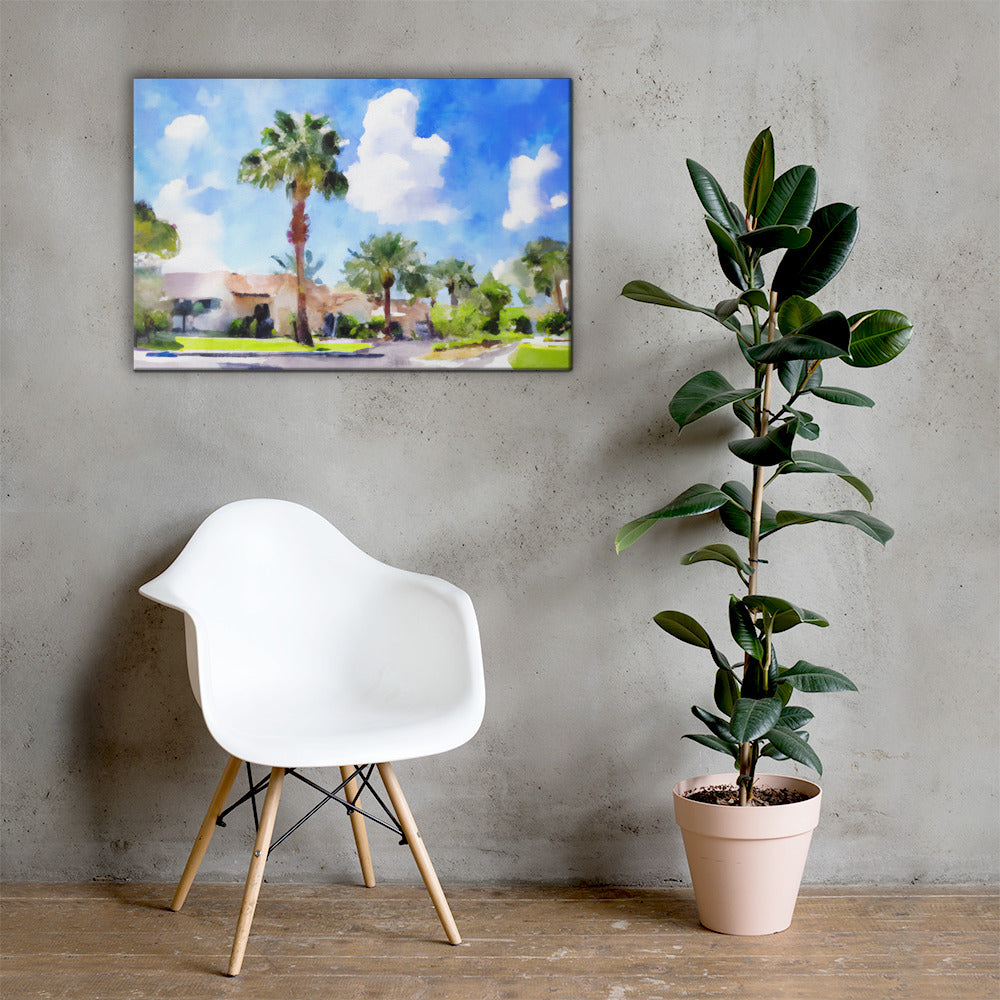 Desert Palms, Scenics, Digital Art, Canvas Print, High Quality Image, For Home Decor & Interior Design