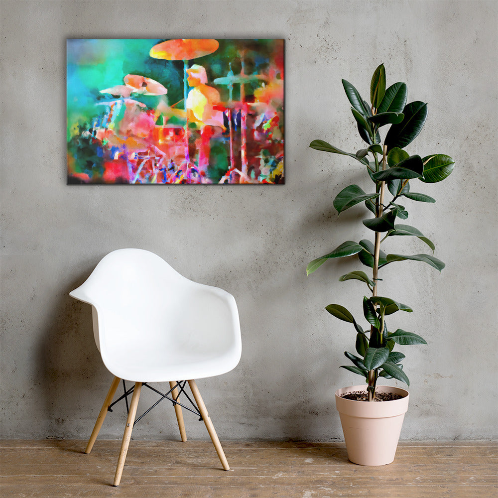 Drummer, Portraits, Digital Art, Canvas Print, High Quality Image, For Home Decor & Interior Design