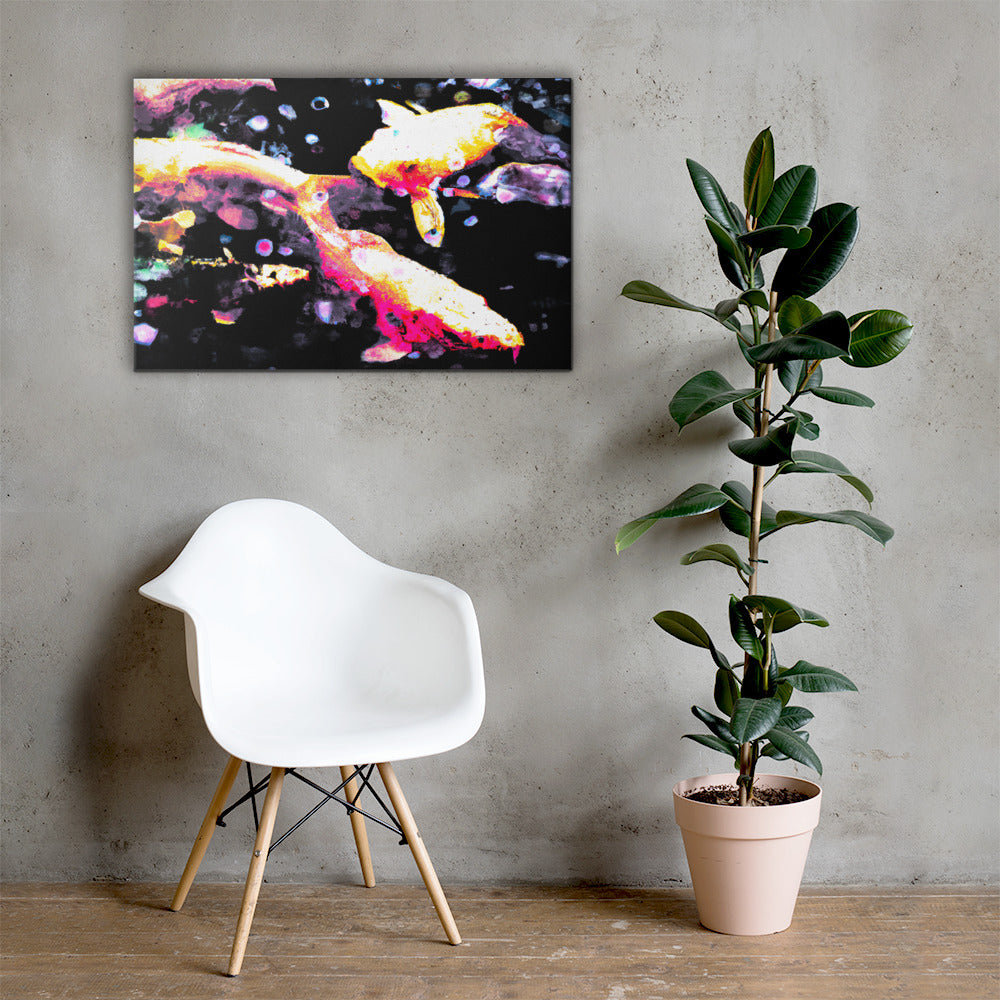 Koi, Animal Life, Digital Art, Canvas Print, High Quality Image, For Home Decor & Interior Design