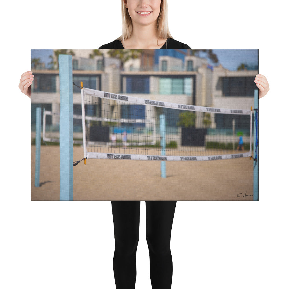 Beach Volleyball, Photography, Canvas Print, High Quality Image, For Home Decor & Interior Design
