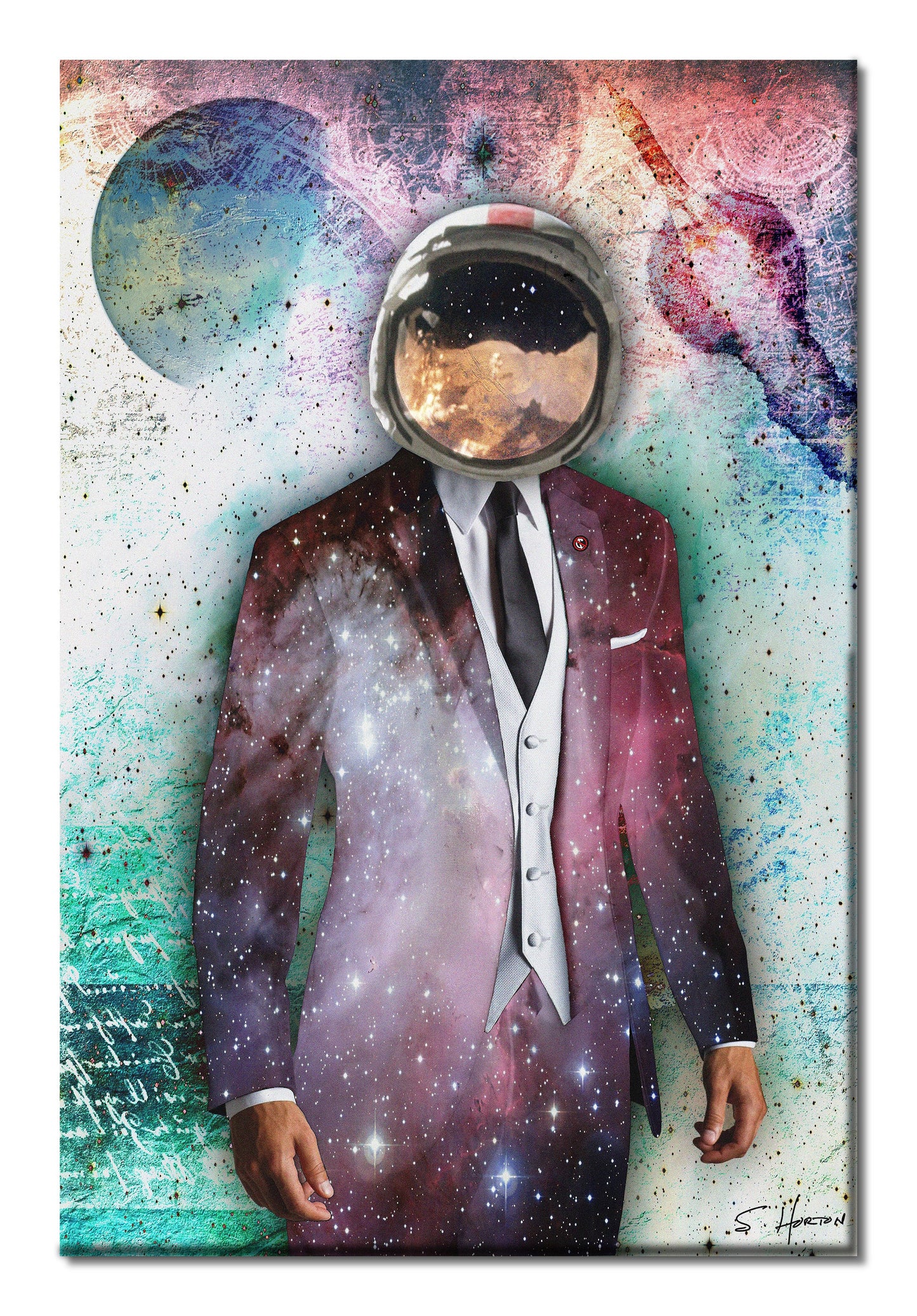 "Space: The Final Emerging Market", Digital Art, Giclée on Canvas with Signature, 32"x48", Artist Proof, 1 of 1