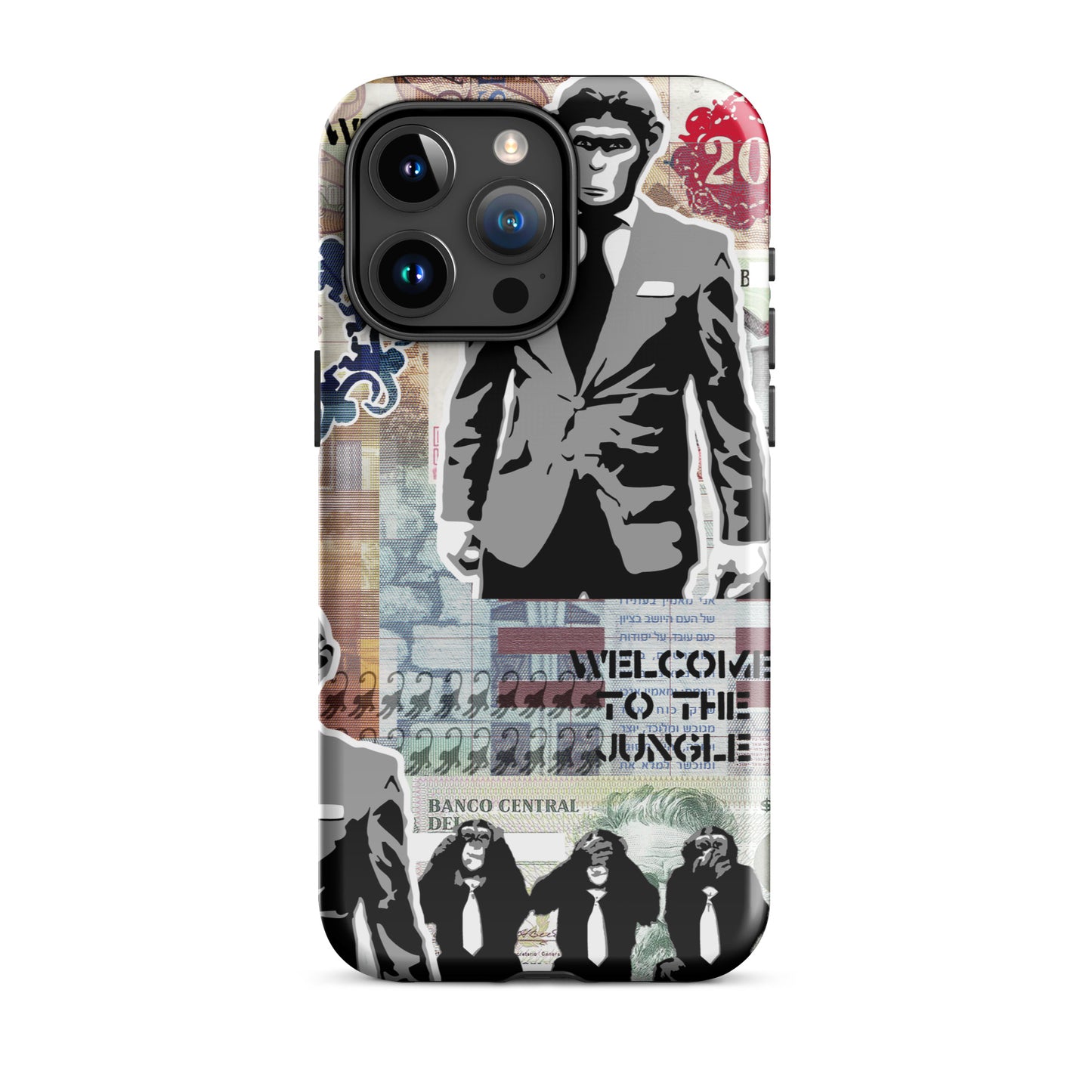 1028: Monkey Business Urban Life Tough Case for iPhone® (for models 11-15)