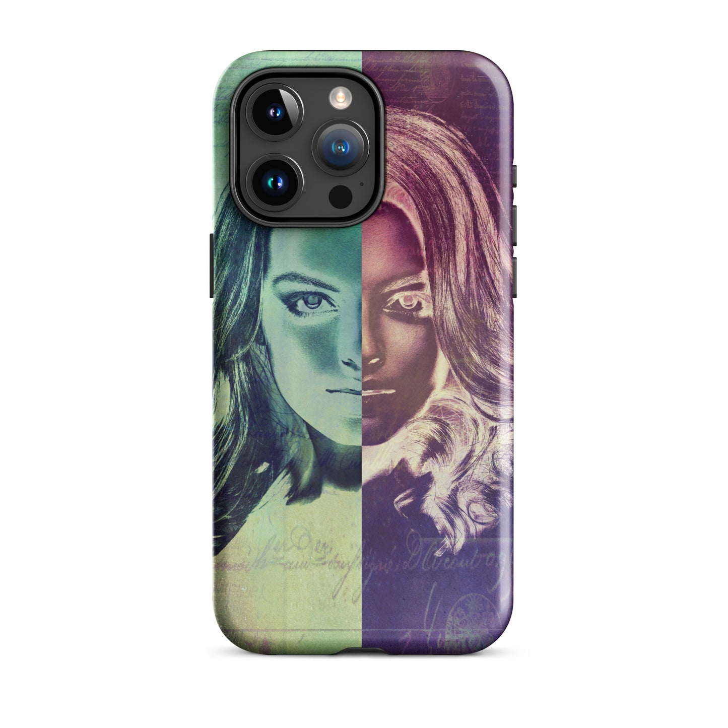 1024: Gemini Girl She Vibes Abstract Tough Case for iPhone® (for models 11-15)
