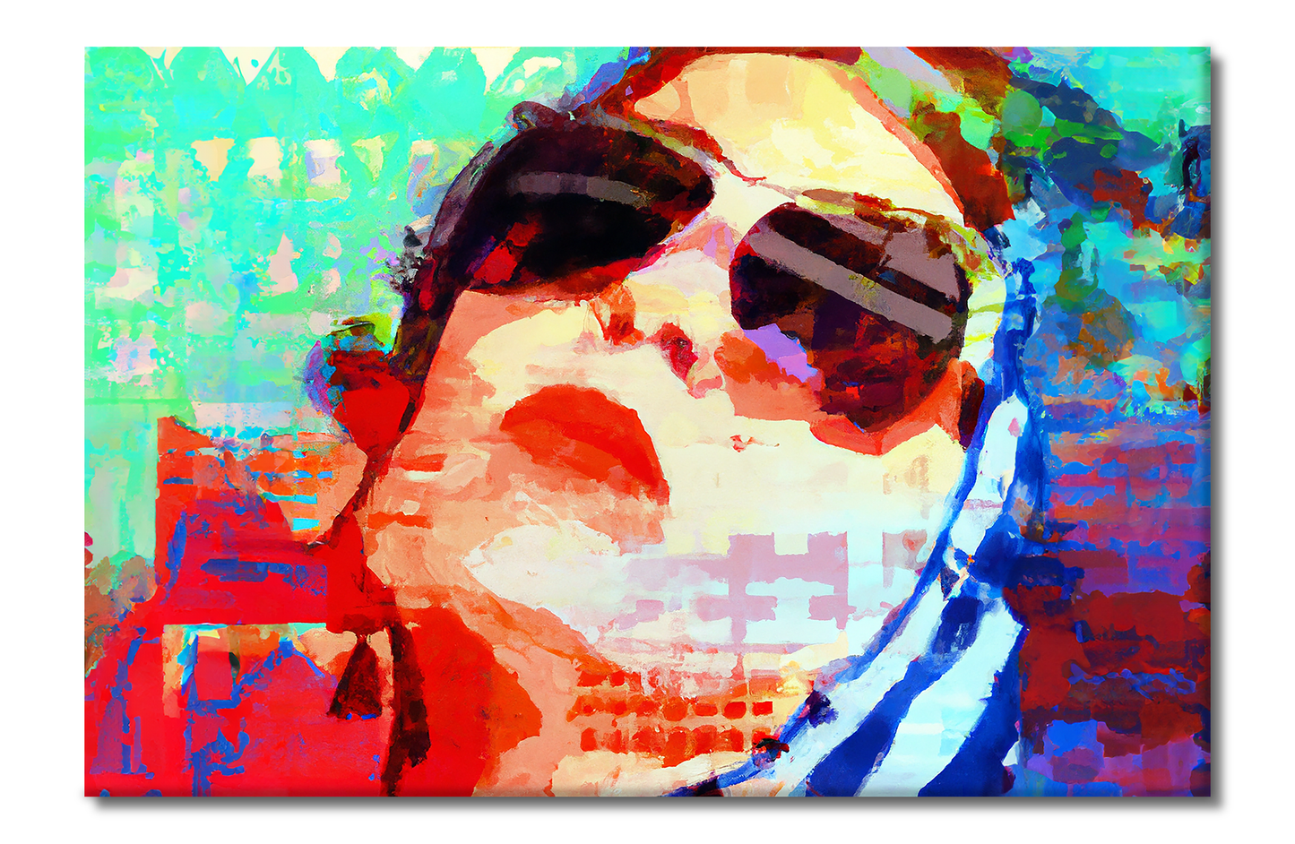 She Vibes, Sunglasses, Digital Art, Canvas Print, High Quality Image, For Home Decor & Interior Design