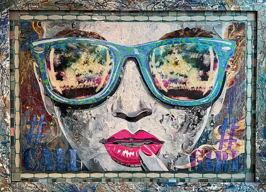 "Marilyn", Mixed Media piece by Brayden Bugazzi