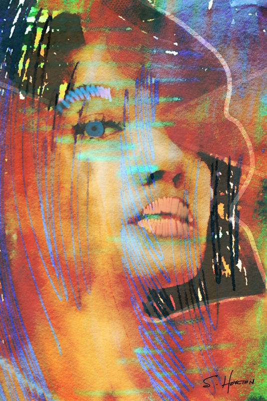 My Blue-Eyed Girl, 24"w x 36"h Canvas Print
