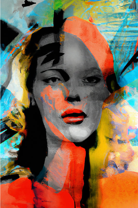 She Vibes, 24"w x 36"h Canvas Print