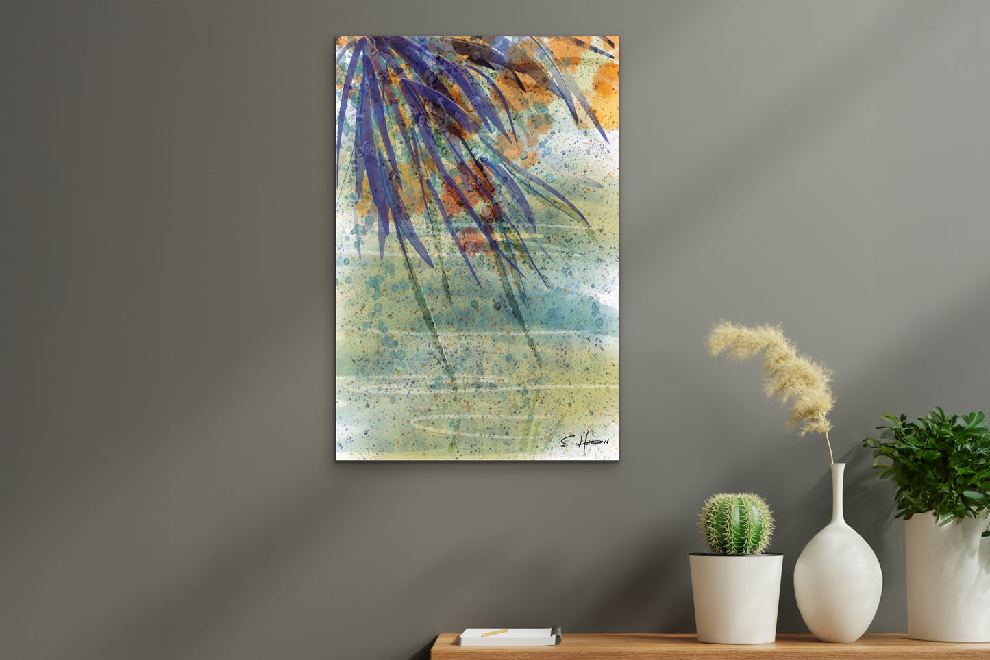 "Bamboo Over Water",  Digital Art, Giclée on Canvas with Signature, High Quality Image, 24"w x 36"h or 40"w x 60"h, Limited Edition of 50