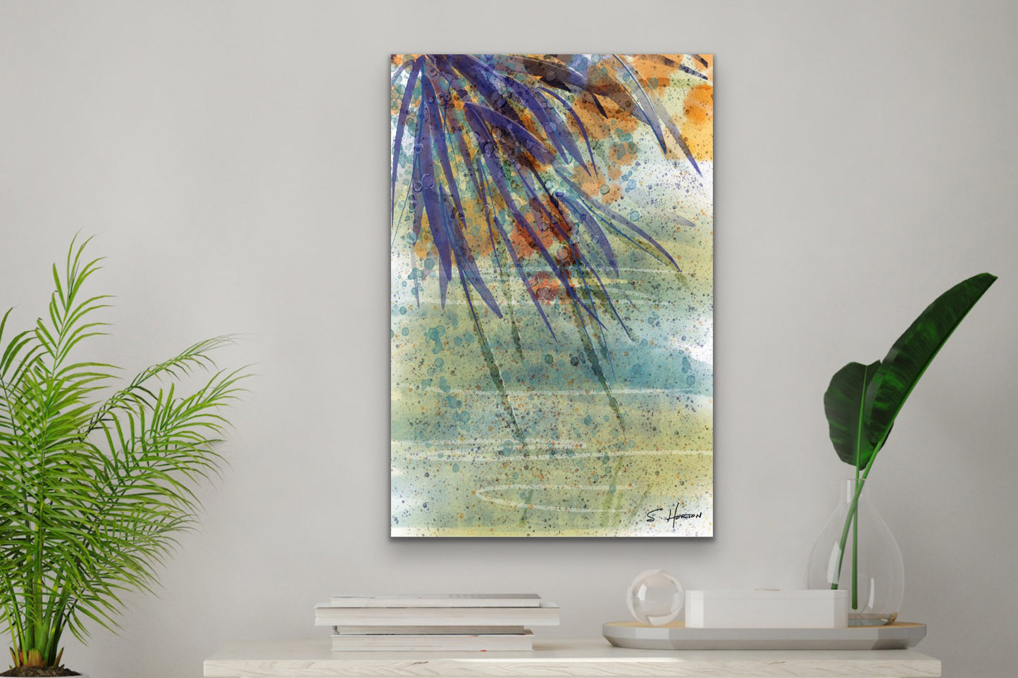 "Bamboo Over Water",  Digital Art, Giclée on Canvas with Signature, High Quality Image, 24"w x 36"h or 40"w x 60"h, Limited Edition of 50