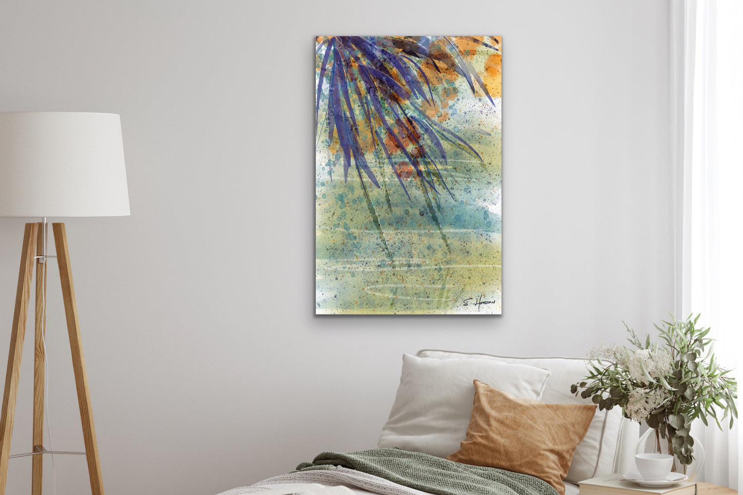 "Bamboo Over Water",  Digital Art, Giclée on Canvas with Signature, High Quality Image, 24"w x 36"h or 40"w x 60"h, Limited Edition of 50