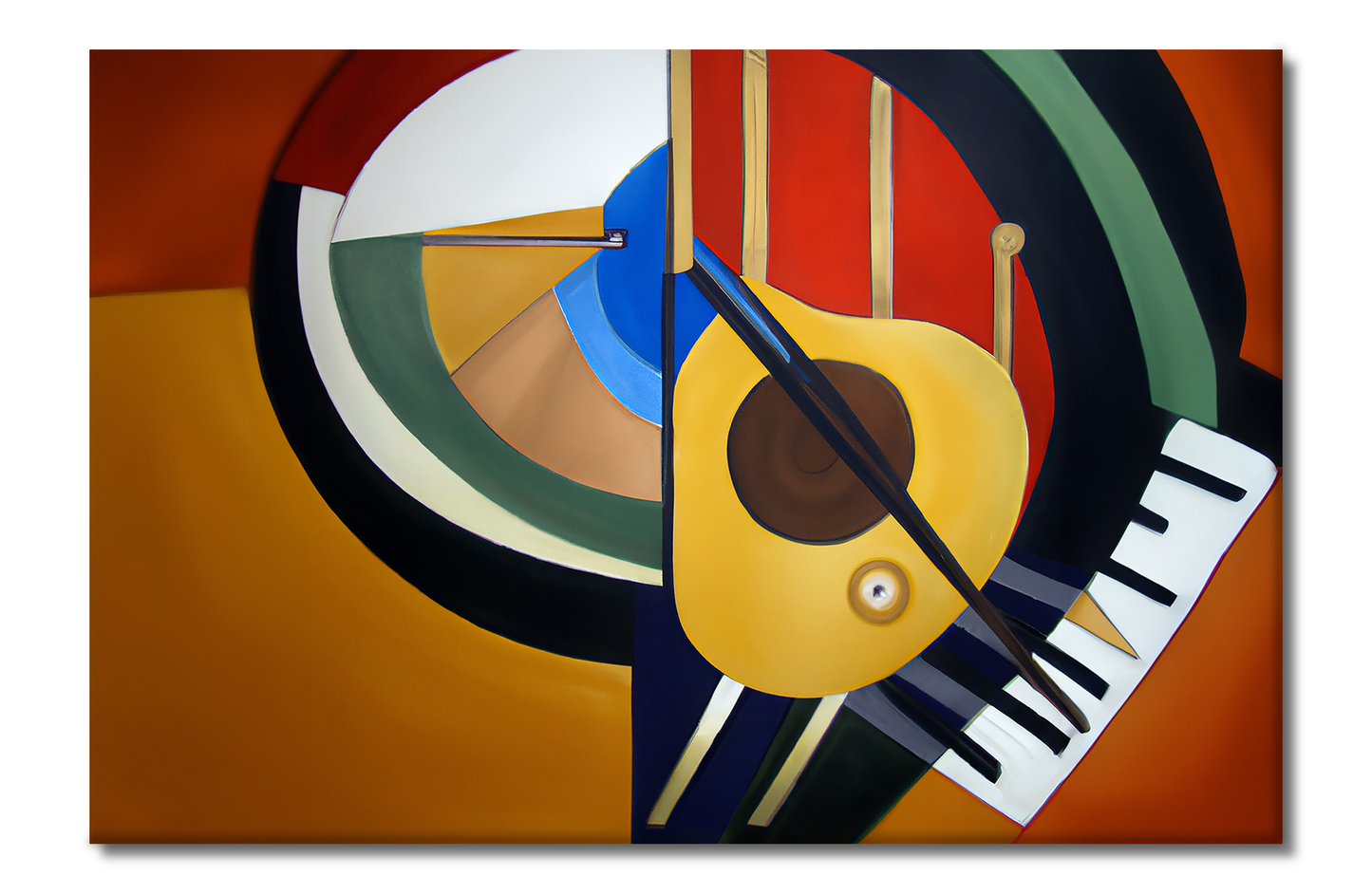 Musical Notes, Abstracts, Digital Art, Canvas Print, High Quality Image, For Home Decor & Interior Design