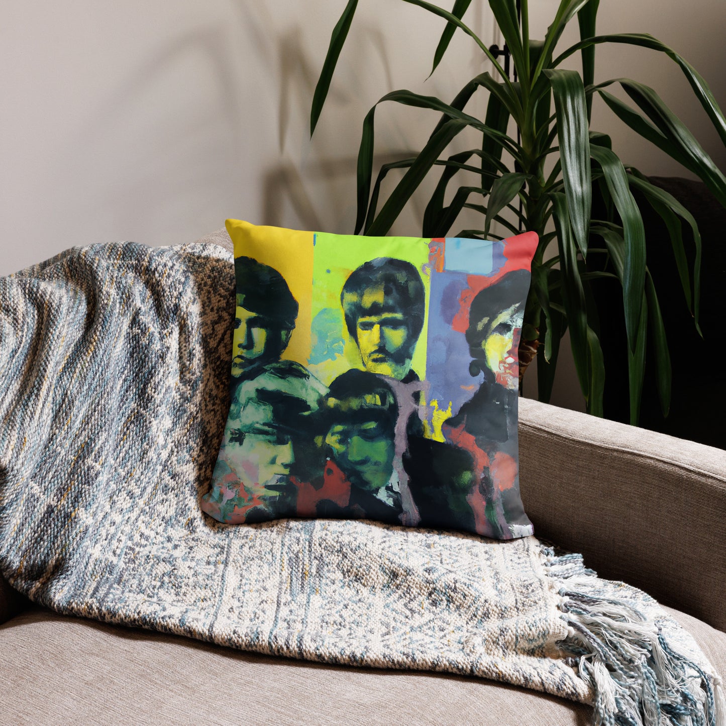 Portraits, Decorative Throw Pillow, High Quality Image, For Home Decor and Interior Design