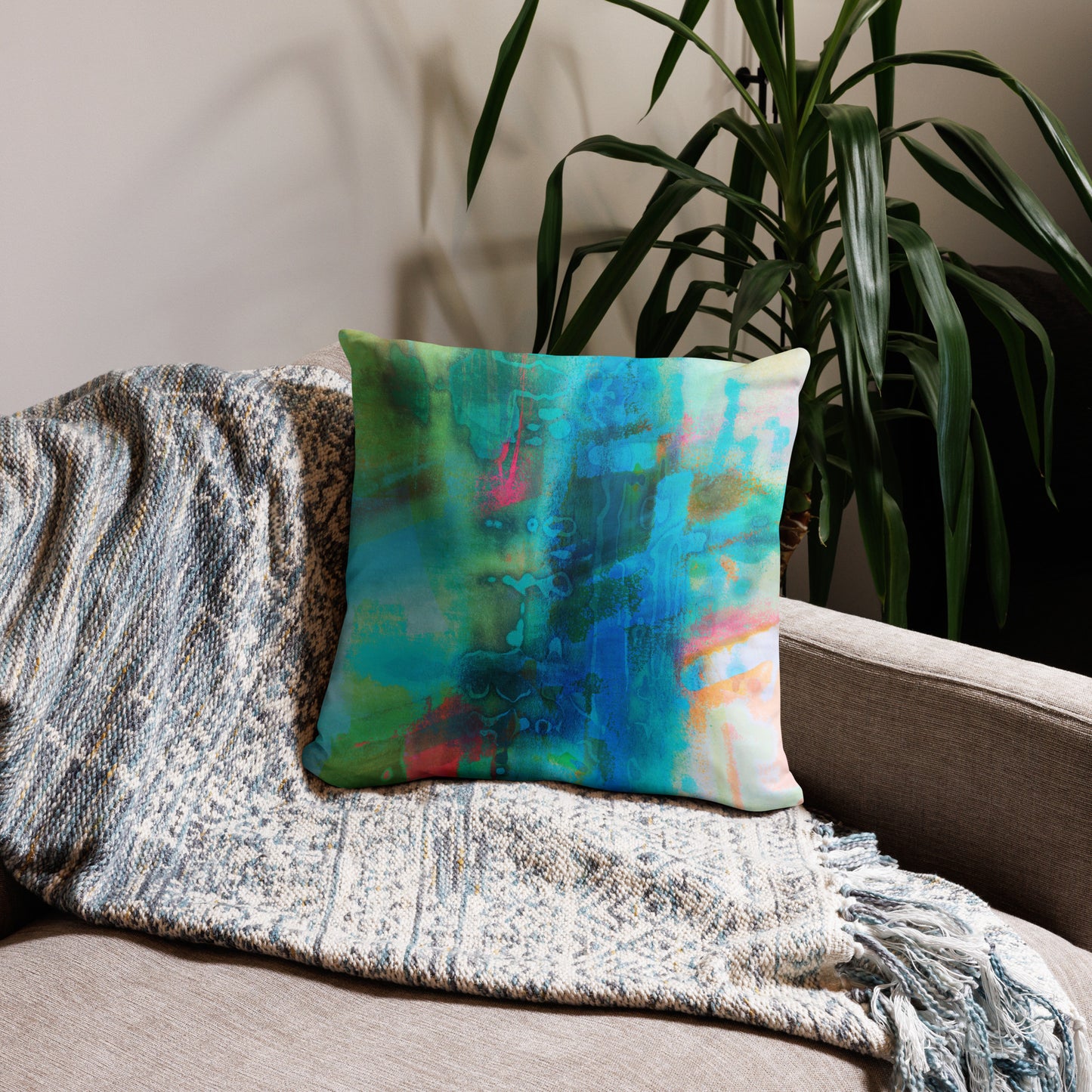 Citycentric Series, Abstract, Decorative Throw Pillow, High Quality Image, For Home Decor and Interior Design