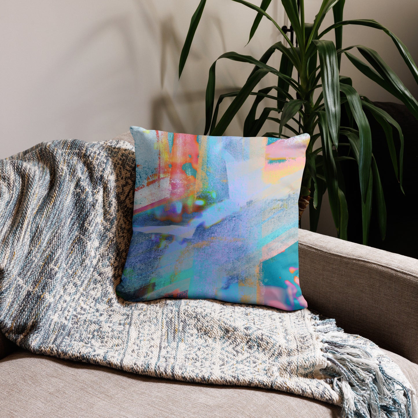 Citycentric Series, Abstract, Decorative Throw Pillow, High Quality Image, For Home Decor and Interior Design