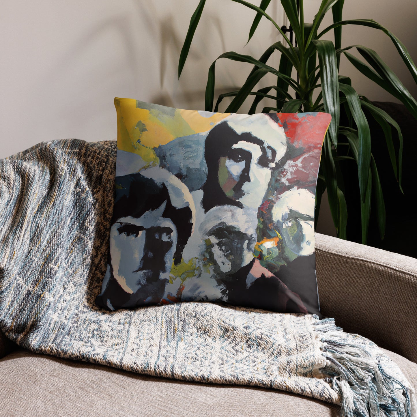 Portraits, Decorative Throw Pillow, High Quality Image, For Home Decor and Interior Design