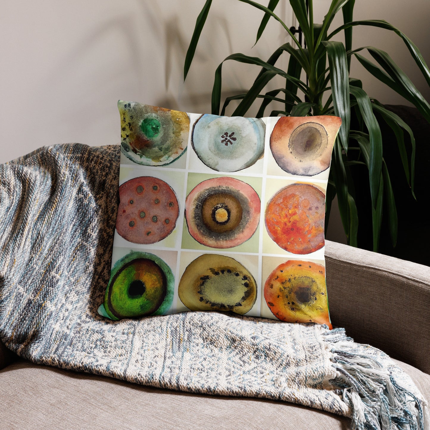 Celestials, Abstract, Decorative Throw Pillow, High Quality Image, For Home Decor and Interior Design