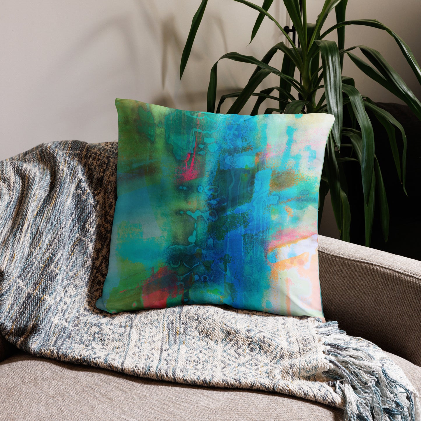 Citycentric Series, Abstract, Decorative Throw Pillow, High Quality Image, For Home Decor and Interior Design