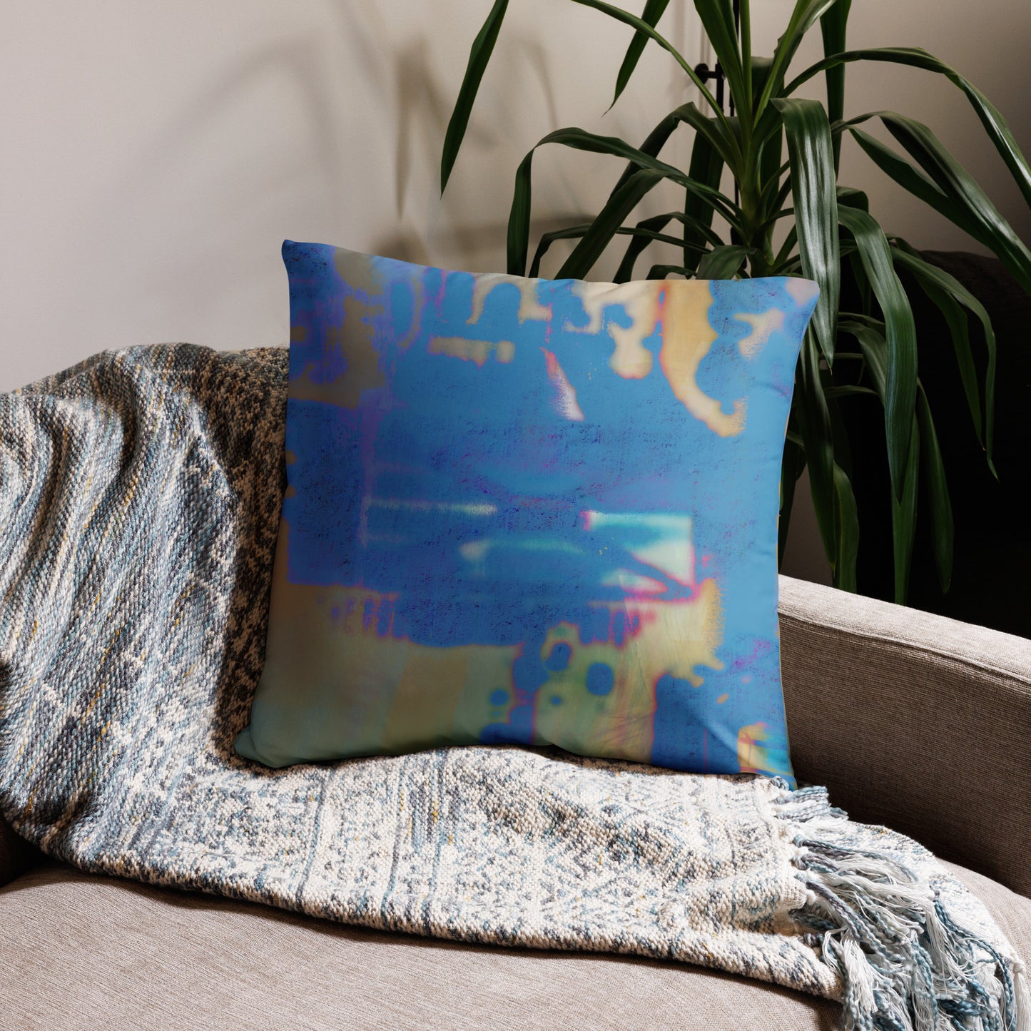 Citycentric Series, Abstract, Decorative Throw Pillow, High Quality Image, For Home Decor and Interior Design