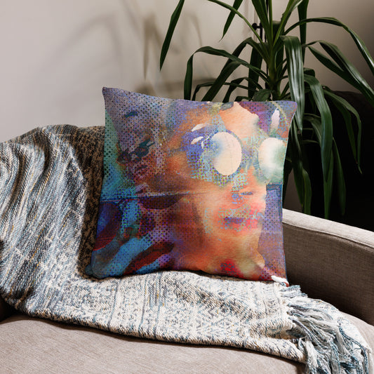 She Vibes, Abstract, Decorative Throw Pillow, High Quality Image, For Home Decor and Interior Design