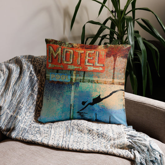 Route 66 Series, Decorative Throw Pillow, High Quality Image, For Home Decor and Interior Design