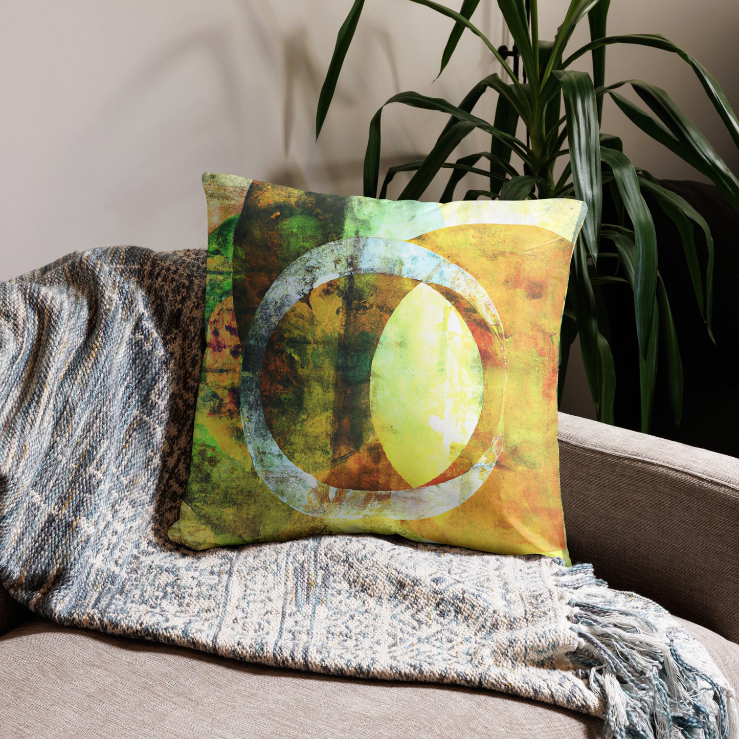 Celestials, Abstract, Decorative Throw Pillow, High Quality Image, For Home Decor and Interior Design