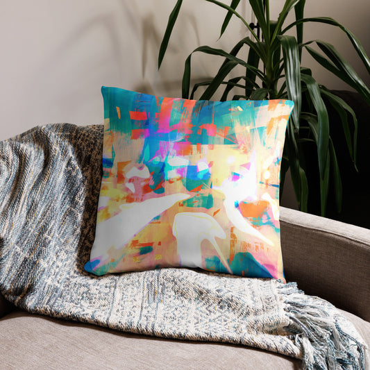 Citycentric Series, Abstract, Decorative Throw Pillow, High Quality Image, For Home Decor and Interior Design