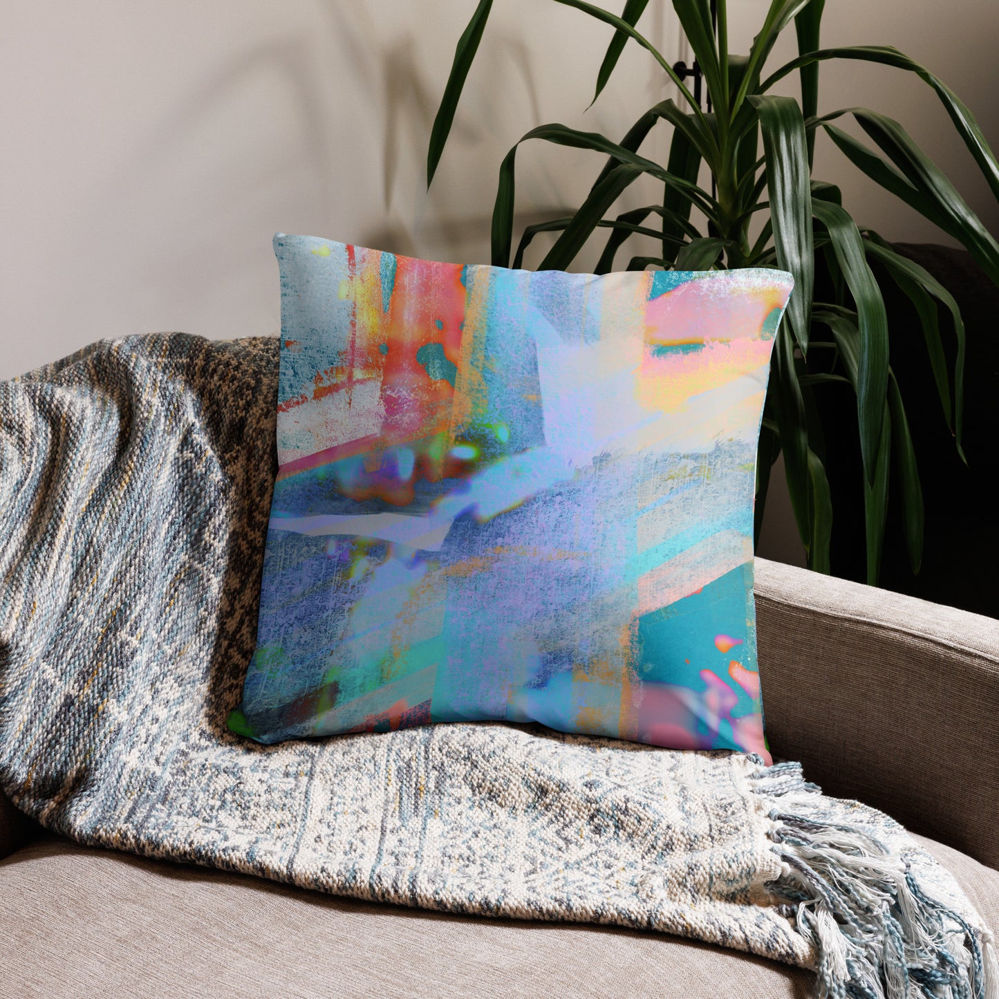 Citycentric Series, Abstract, Decorative Throw Pillow, High Quality Image, For Home Decor and Interior Design