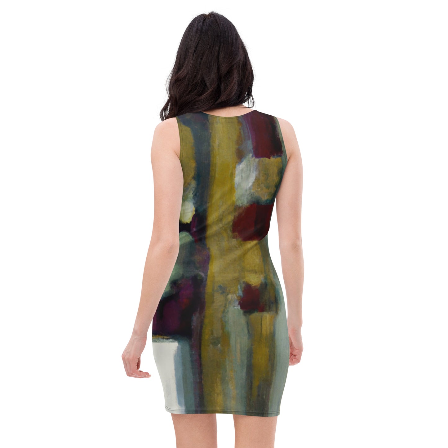 Abstract, Tank Dress, Original Art, Womens, Lightweight, Wrinkle Free, Wash and Wear Fabric, Modern Casual Style and Fashion