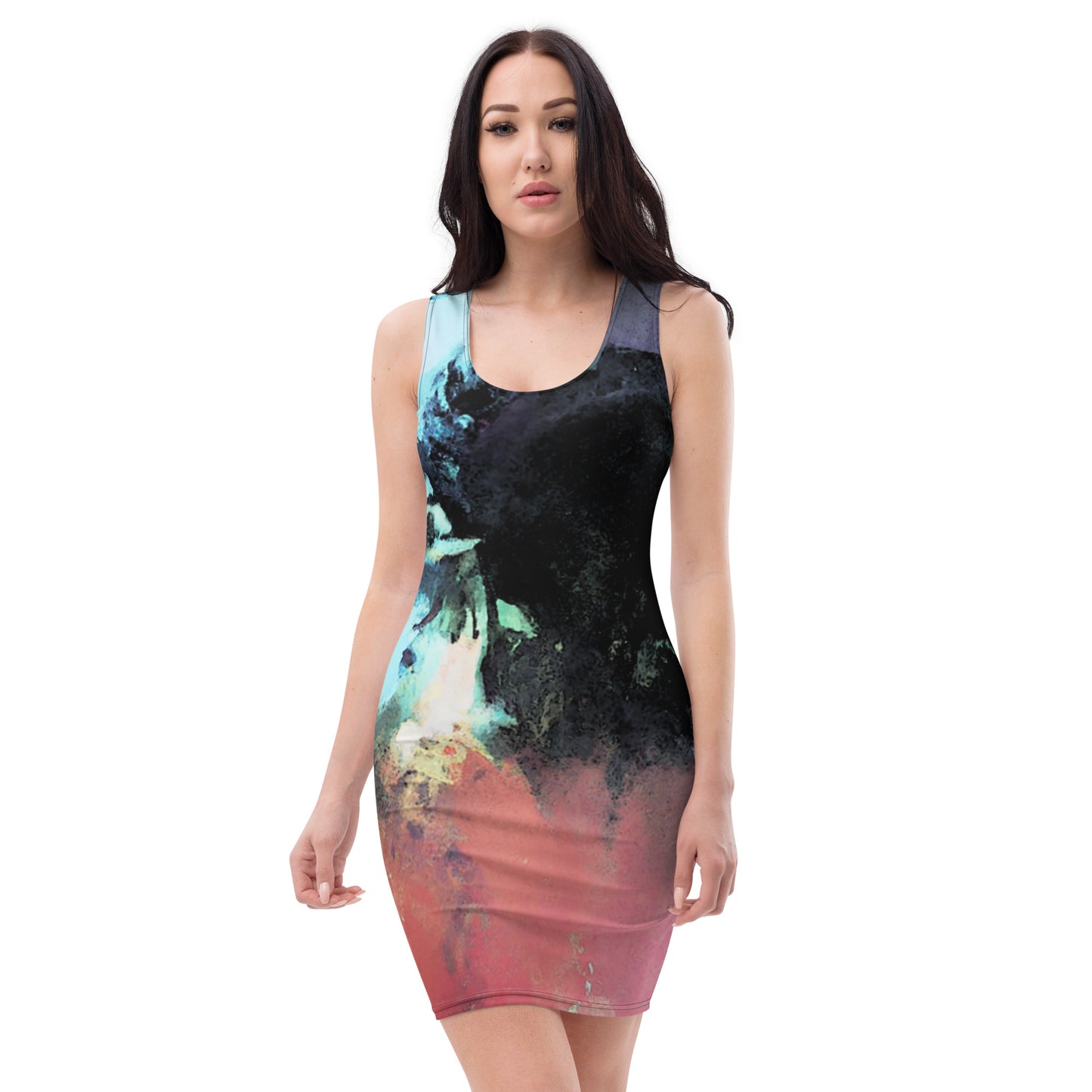 Abstract, Tank Dress, Original Art, Womens, Lightweight, Wrinkle Free, Wash and Wear Fabric, Modern Casual Style and Fashion