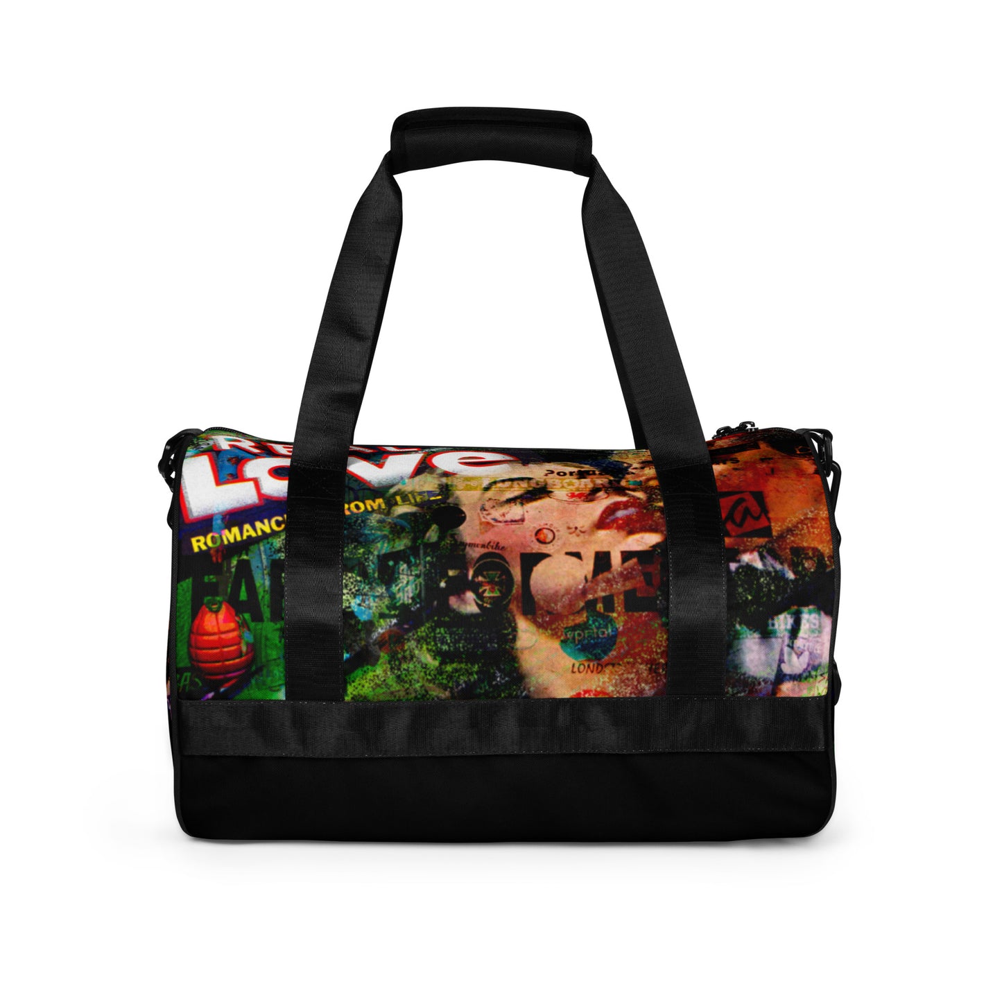 Real Love, Neon Love Series All-Over Print Gym Bag