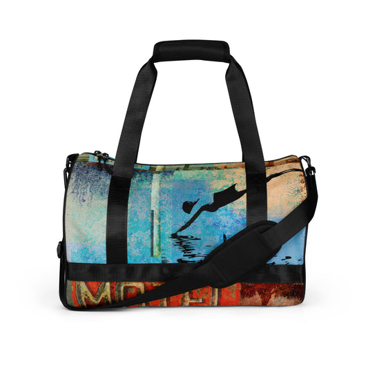 Route 66 Motel Dive All-Over Print Gym Bag