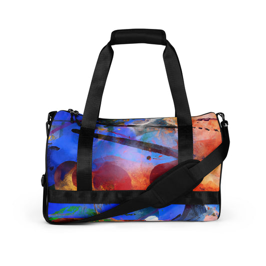 Florals All-Over Print Gym Bag