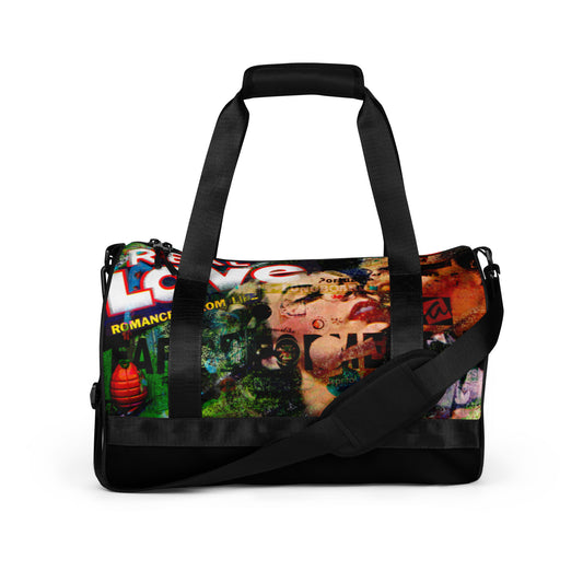 Real Love, Neon Love Series All-Over Print Gym Bag