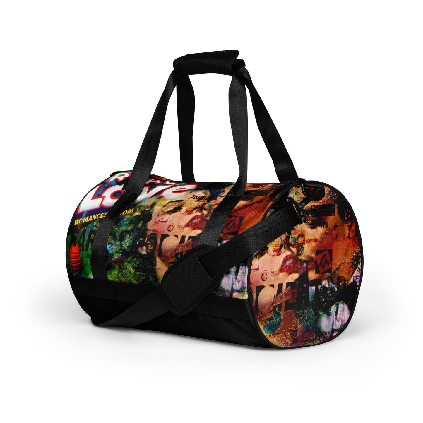 Real Love, Neon Love Series All-Over Print Gym Bag