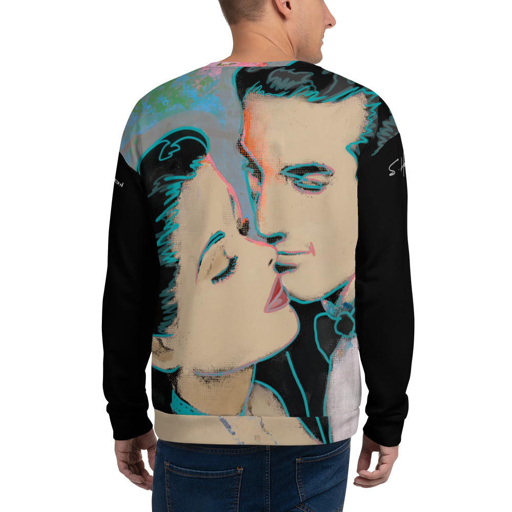 Neon Love Series Unisex Abstract Sweatshirt