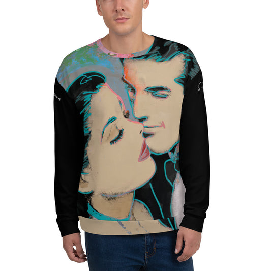 Neon Love Series Unisex Abstract Sweatshirt