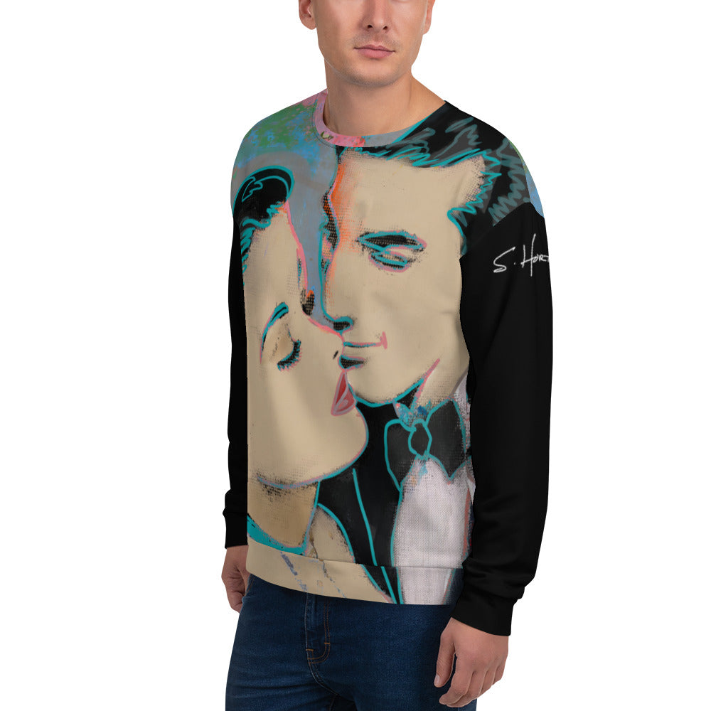 Neon Love Series Unisex Abstract Sweatshirt