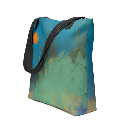 Scenics Moon Tote Bag, Apparel & Accessories