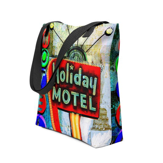 Route 66 Holiday Motel Tote bag