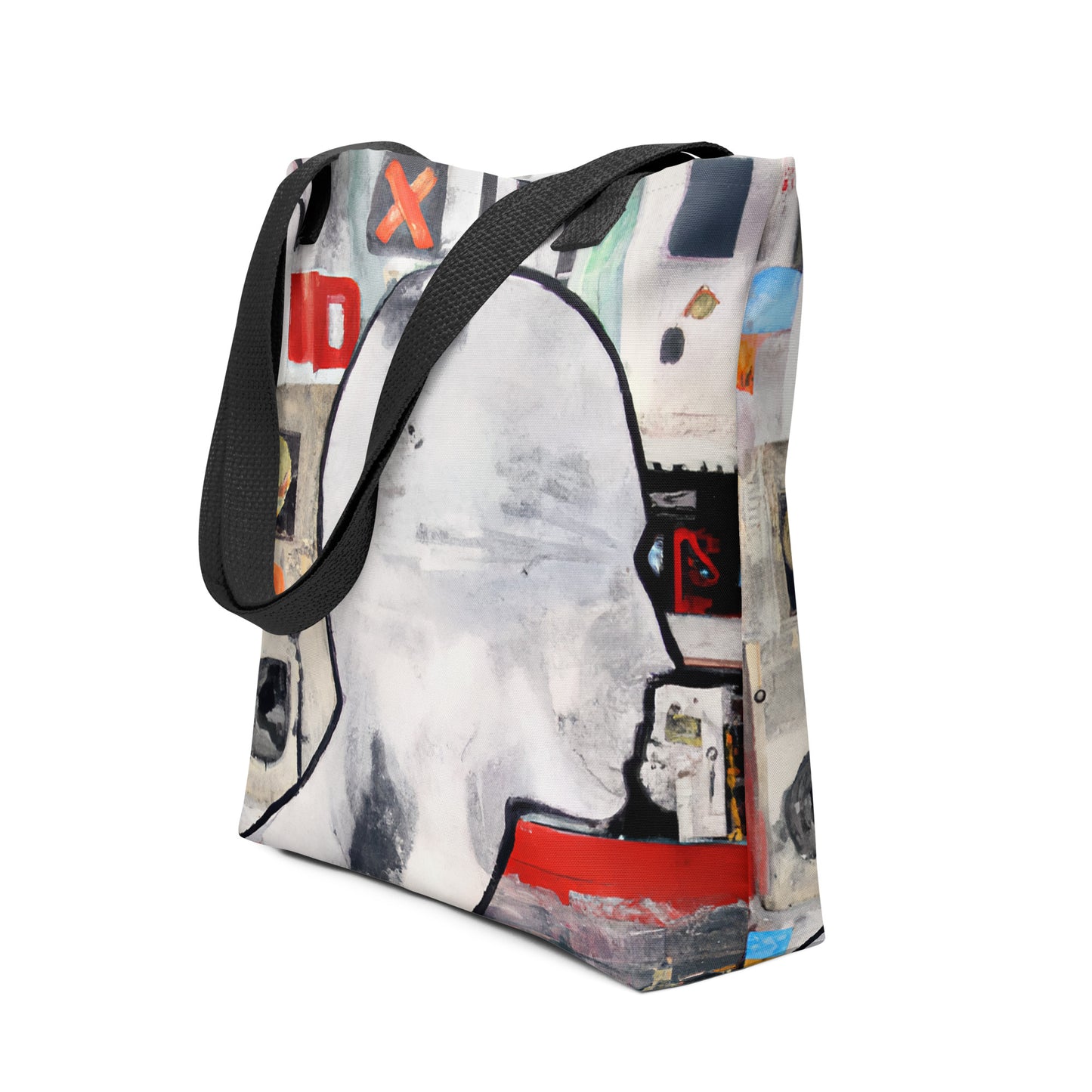 "Radio Head" Abstracts Tote Bag, Apparel & Accessories