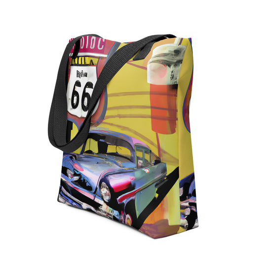 Route 66 All Over Print Tote bag