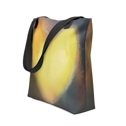 Yellow Heart Tote Bag