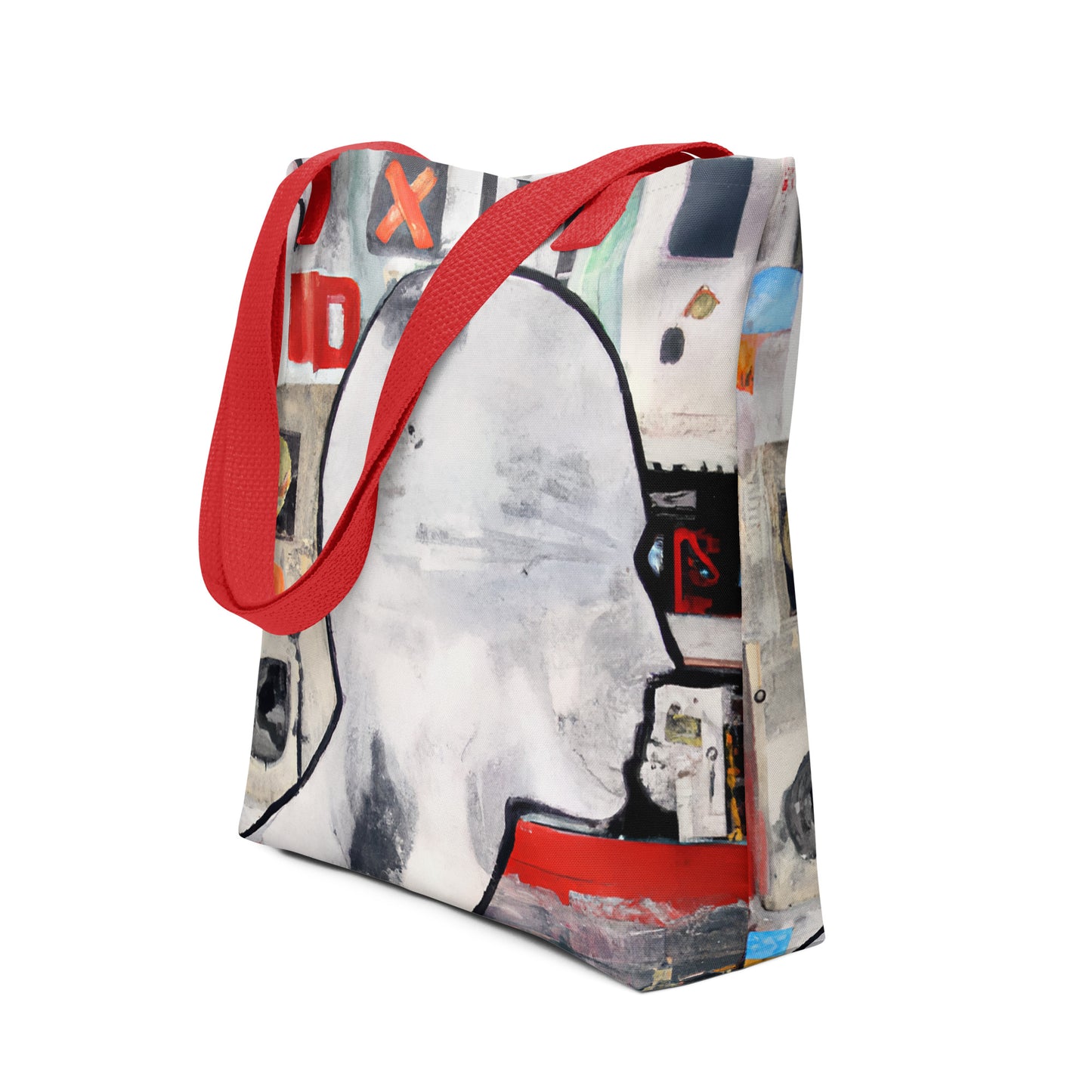 "Radio Head" Abstracts Tote Bag, Apparel & Accessories