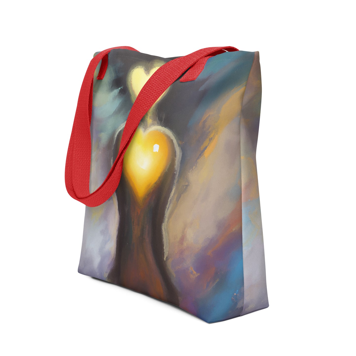 "Heart on Fire" Angelics Tote Bag, Apparel & Accessories