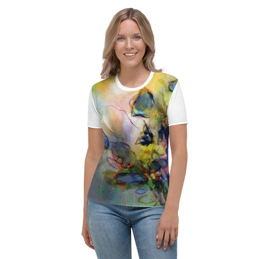 Scenic Flowers Abstract T-shirt