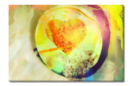 Heart on Fire, Abstracts, Digital Art, Canvas Print, High Quality Image, For Home Decor & Interior Design