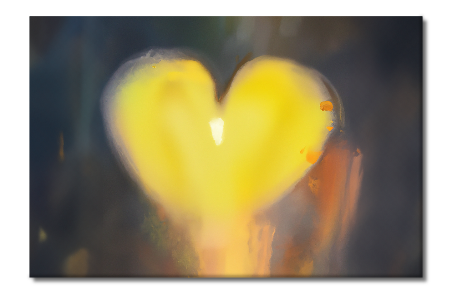 Heart on Fire, Abstract, Digital Art, Canvas Print, High Quality Image, For Home Decor & Interior Design