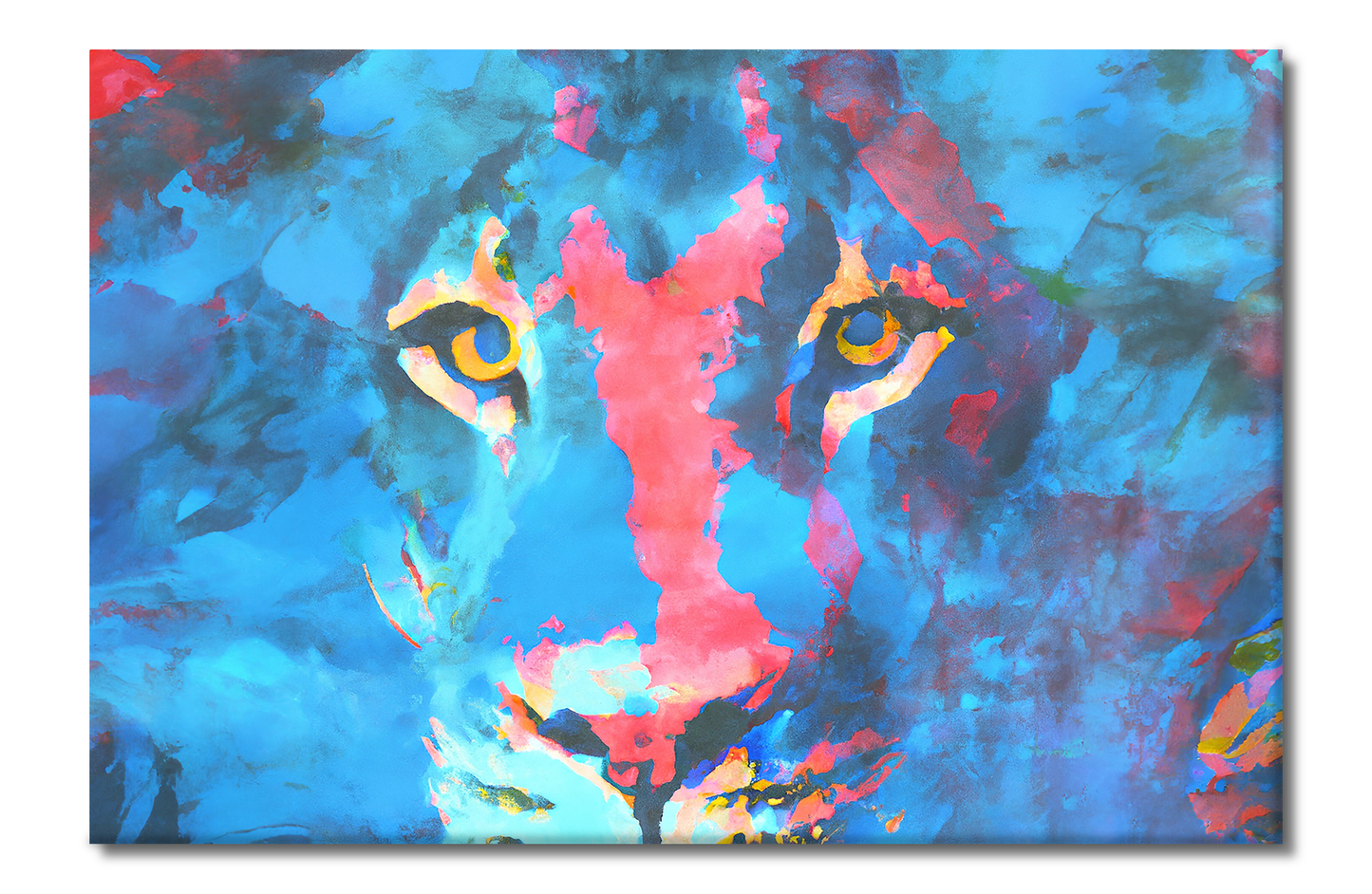 Lion, Animal Life, Digital Art, Canvas Print, High Quality Image, For Home Decor & Interior Design